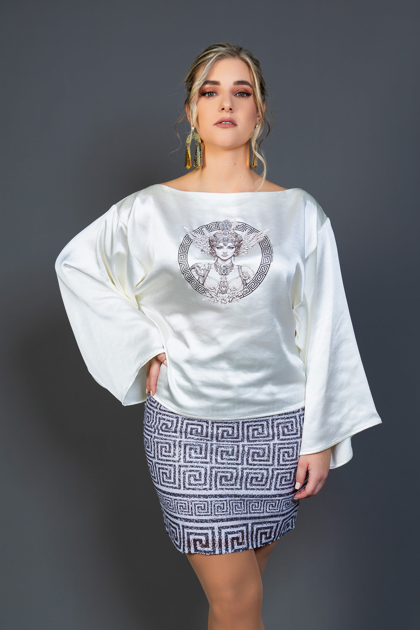 Athena Satin Blouse