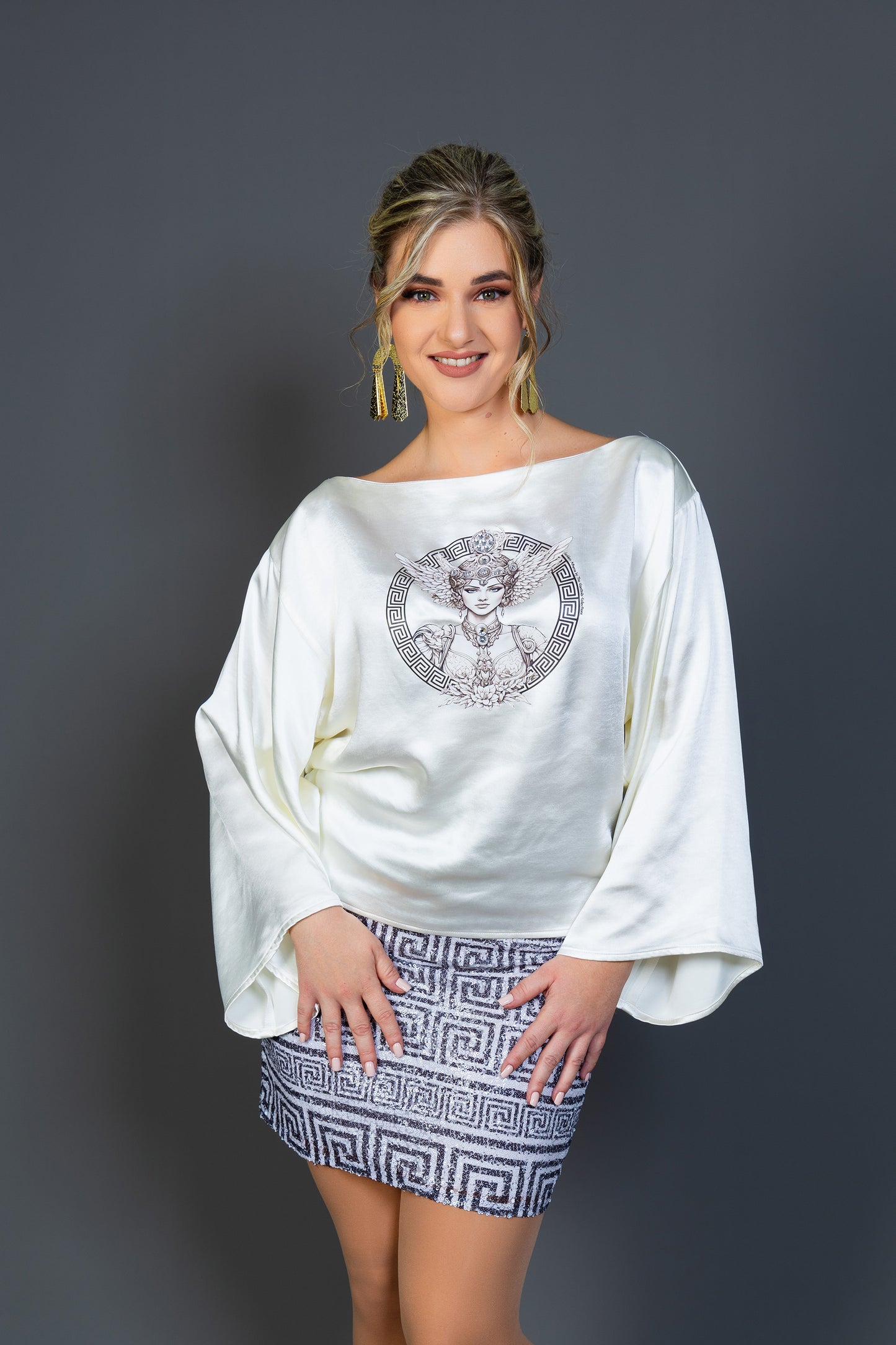 Athena Satin Blouse