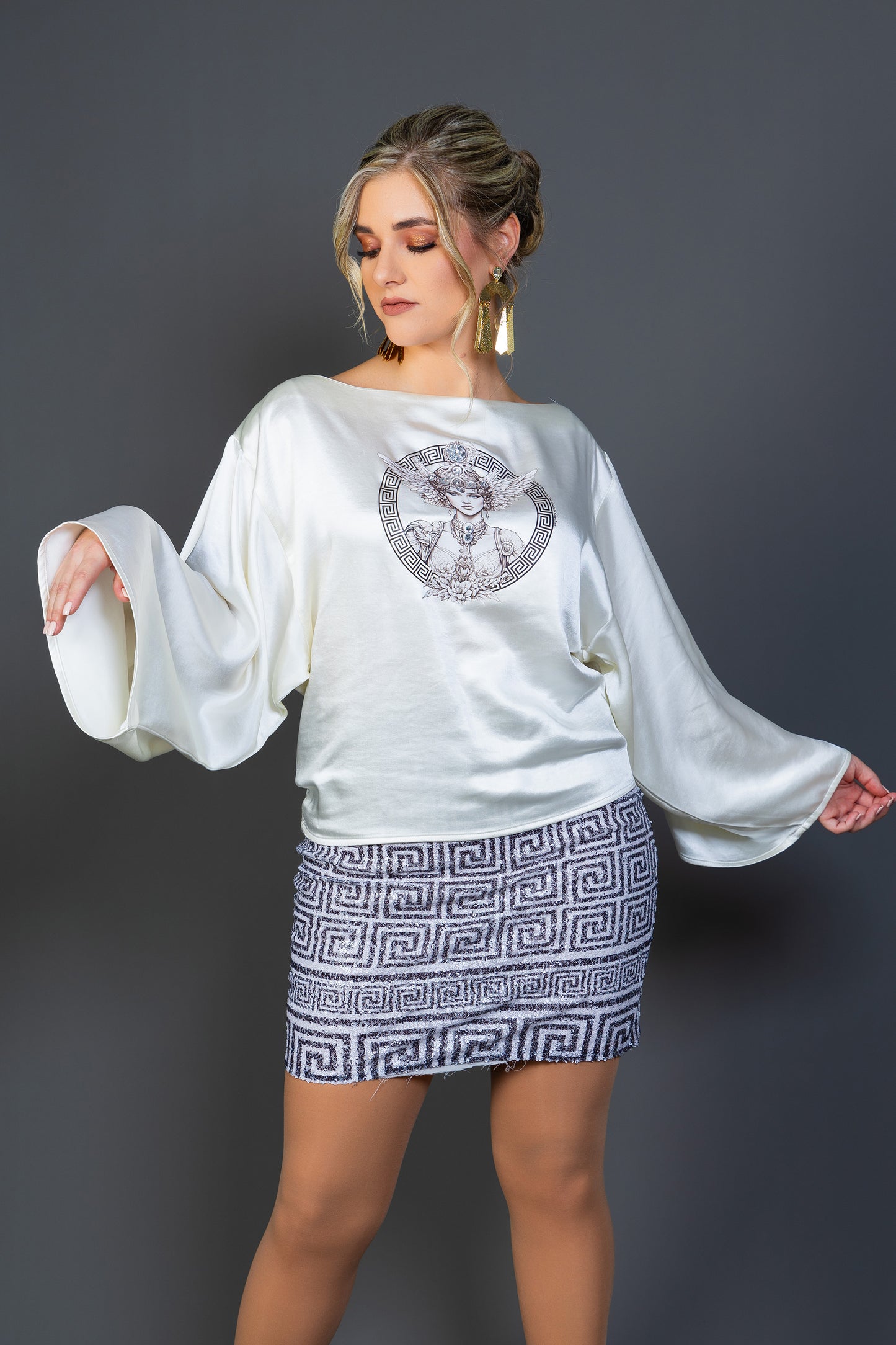 Athena Satin Blouse