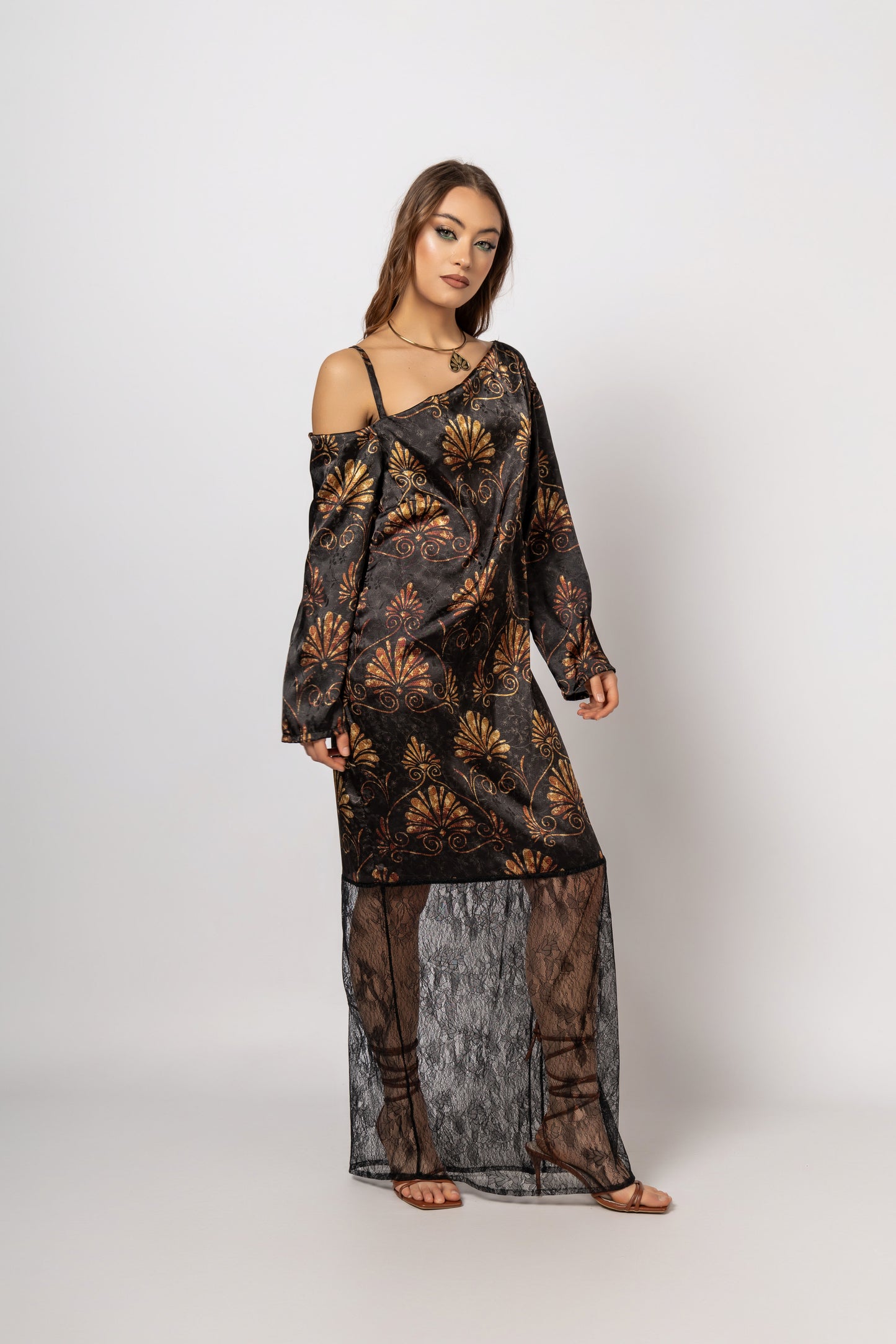 Giantsidis Satin and lace dress