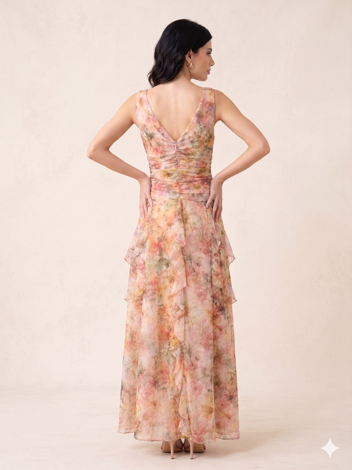Chloris Dress Sunset Floral