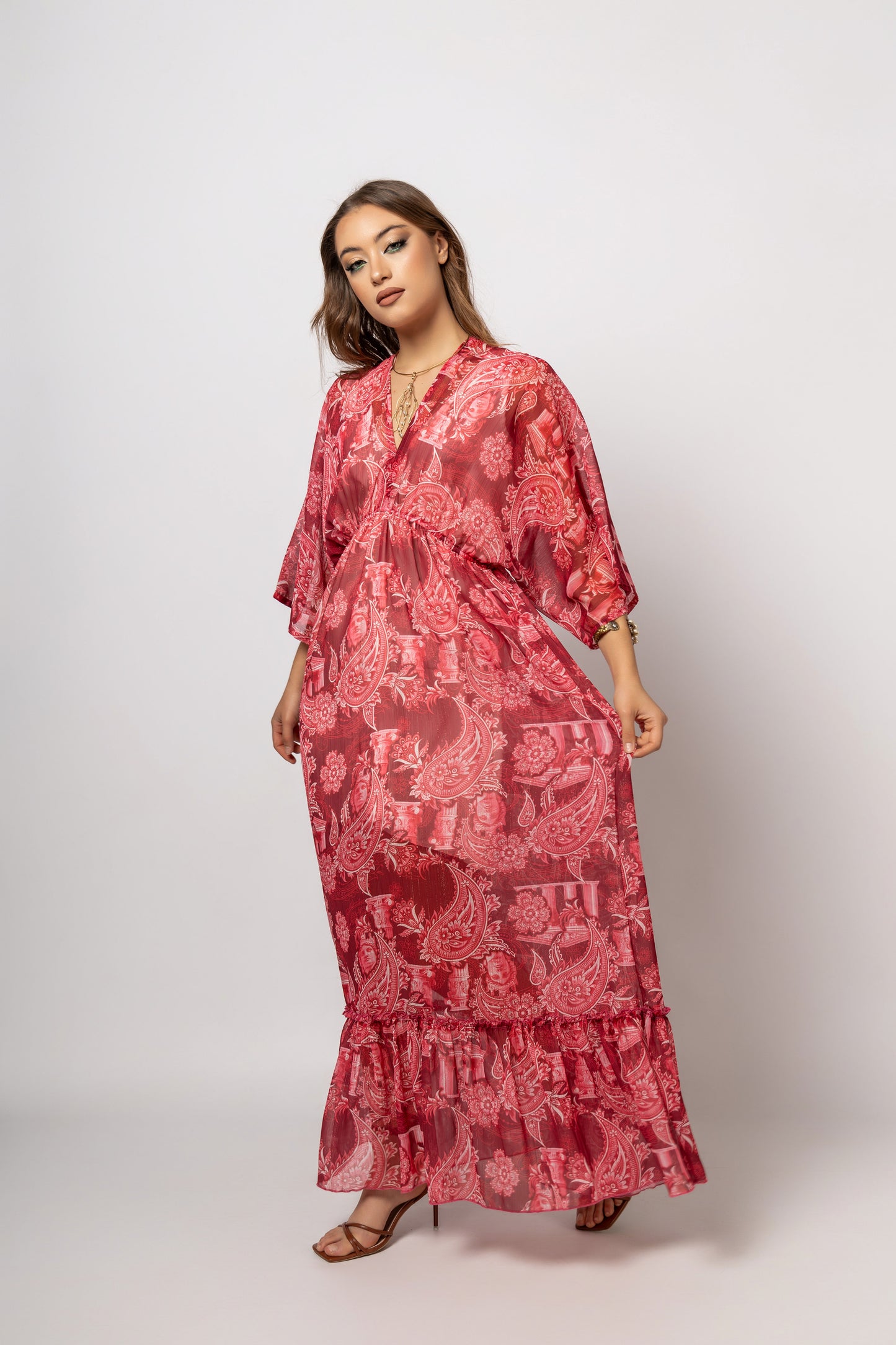 Athena Paisley dress  Fouchia