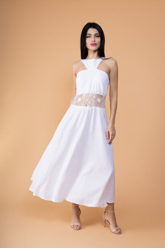 Themis Dress White